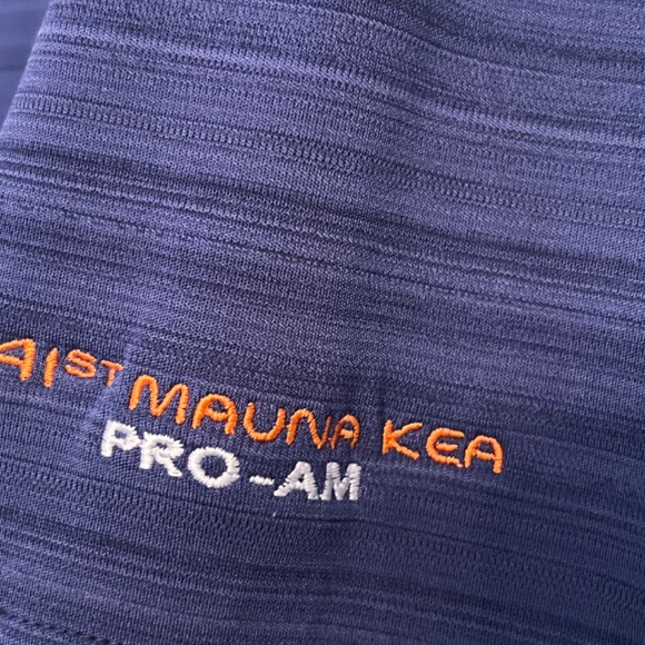 Mauna Kea 50th Pro Am Ashworth Golf Shirt Sz Med Traditional w/Logo Dk Blue - Picture 3 of 7